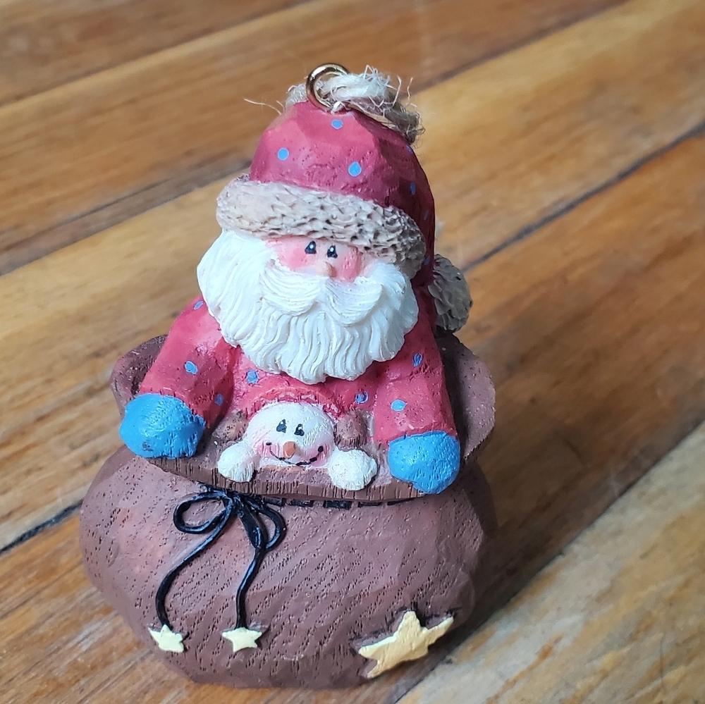 Crazy mountain Santa‎ Claus Christmas tree ornament